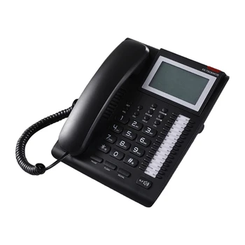 Проводной стационарный телефон с идентификацией вызывающего абонента и большим дисплеем Удобное коммуникационное решение для дома и офиса