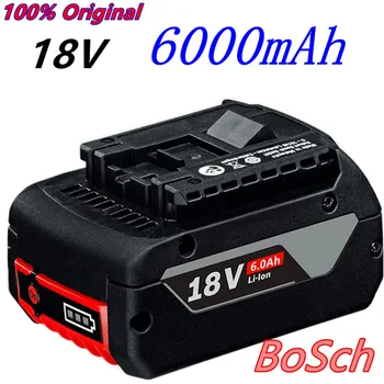100% Original 18V Batterie Für Bosch GBA 18V 6,0 Ah Lithium-BAT609 BAT610G BAT618 BAT618G 17618-01 + ladegerät
