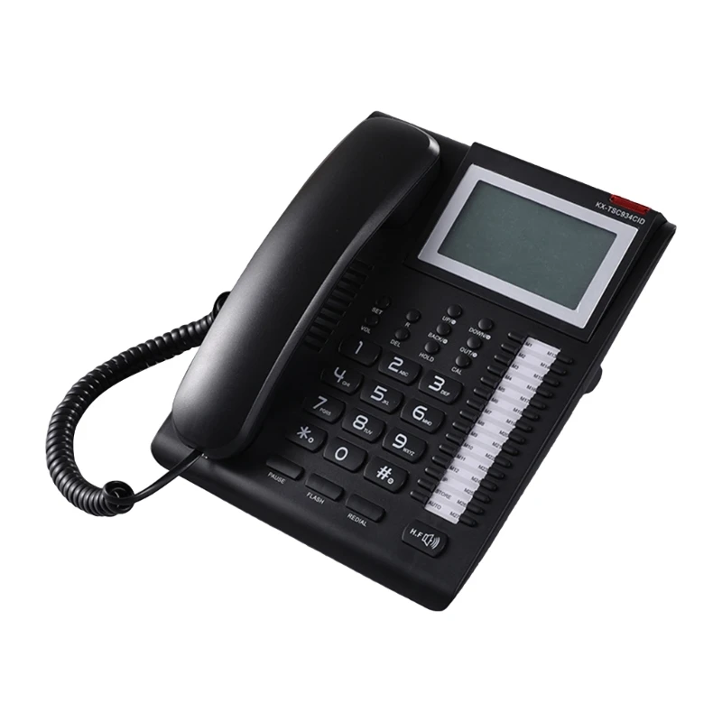 Проводной стационарный телефон с идентификацией вызывающего абонента и большим дисплеем Удобное коммуникационное решение для дома и офиса - 0