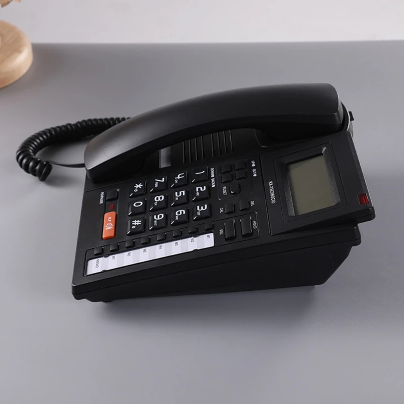 Проводной стационарный телефон с идентификацией вызывающего абонента и большим дисплеем Удобное коммуникационное решение для дома и офиса - 5