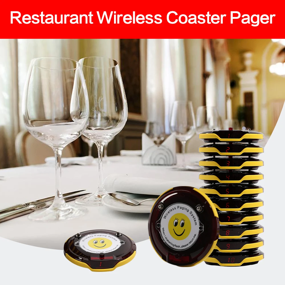 Пейджер для ресторана Wirelesslink X, водонепроницаемая беспроводная система подкачки посетителей для грузовиков с едой / офиса суда - 5