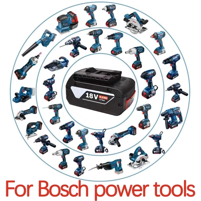 100% Original 18V Batterie Für Bosch GBA 18V 6,0 Ah Lithium-BAT609 BAT610G BAT618 BAT618G 17618-01 + ladegerät - 4