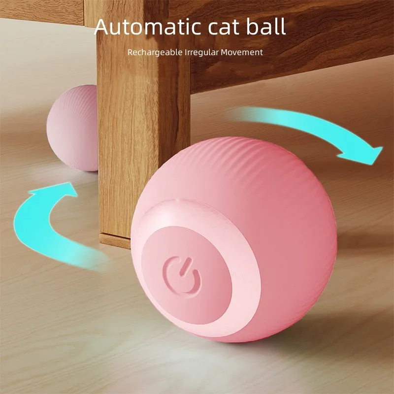 Автоматические умные игрушки для кошек, катающийся мяч, электрические игрушки для кошек, Интерактивная зарядка для дрессировки кошек, самодвижущиеся игрушки, товары для домашних животных - 2