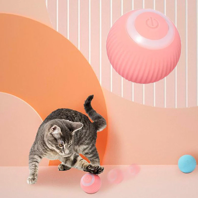 Автоматические умные игрушки для кошек, катающийся мяч, электрические игрушки для кошек, Интерактивная зарядка для дрессировки кошек, самодвижущиеся игрушки, товары для домашних животных - 5