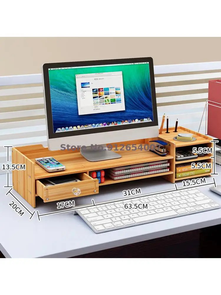Защита шеи экран дисплея ноутбука увеличенная приподнятая поддержка ящик для хранения на рабочем столе офиса полка для клавиатуры - 5