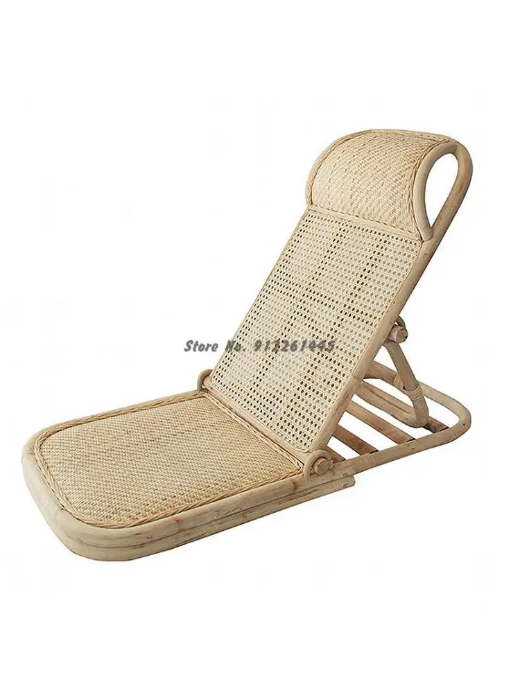 Плетеный стул Со спинкой, Пляжный стул, Многофункциональное складное кресло, Портативный Походный стул для отдыха на природе - 0