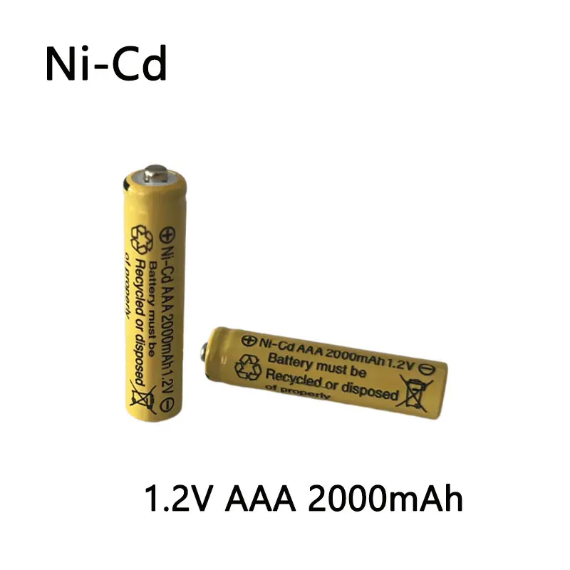 Никель-кадмиевая аккумуляторная батарея 1,2 В AA + AAA 3000 мАч Подходит для беспроводных мышей, пультов дистанционного управления и других устройств - 0