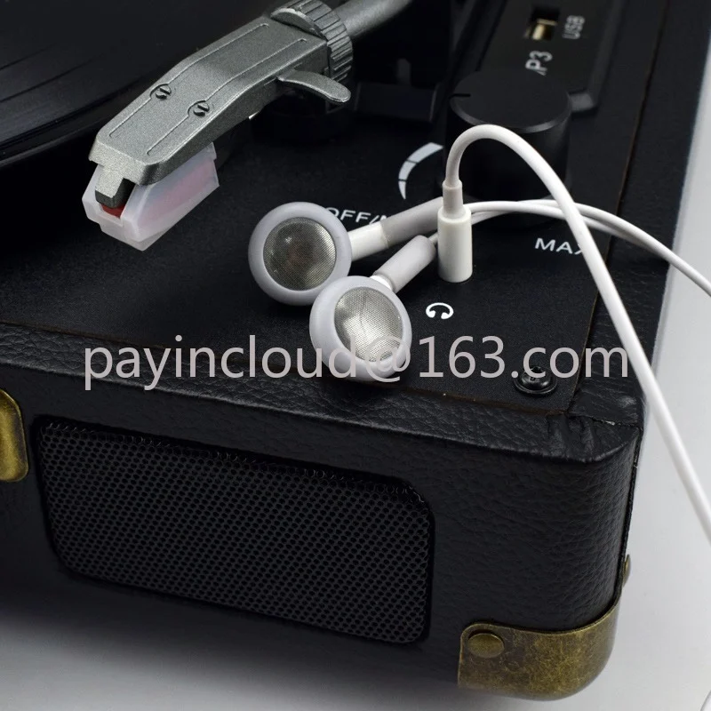 Проигрыватель виниловых пластинок, современный портативный старомодный электрический фонограф LP, Ретро портативный аудиоприемник Bluetooth для гостиной - 2