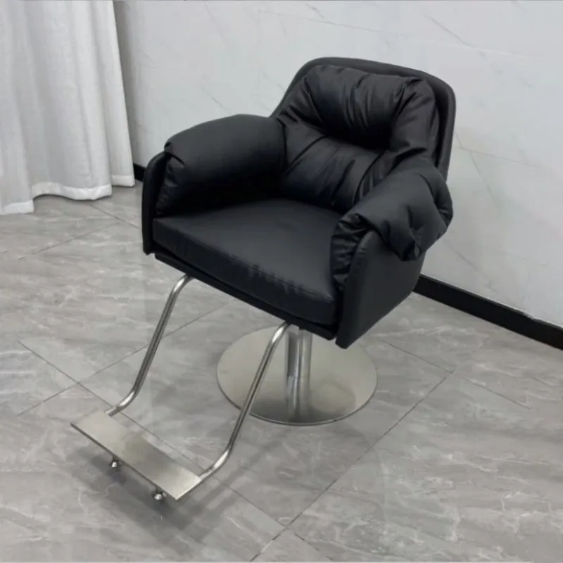 Профессиональное парикмахерское кресло из нержавеющей стали Салон-парикмахерская Персонализированное Бесплатное Золотое Салонное кресло для ресниц Роскошная Мебель Cadeira - 4