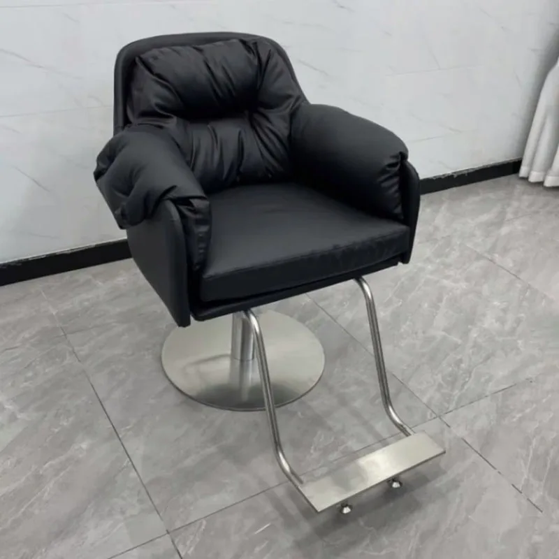 Профессиональное парикмахерское кресло из нержавеющей стали Салон-парикмахерская Персонализированное Бесплатное Золотое Салонное кресло для ресниц Роскошная Мебель Cadeira - 5