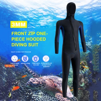 Неопреновая одежда для дайвинга, защищающая от холода, Унисекс, Купальник для подводного плавания, серфинга, Снаряжение для водных видов спорта с защитой от царапин на молнии