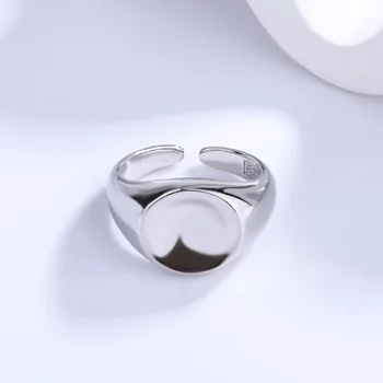 Гладкая поверхность, Простые Корейские Регулируемые кольца для женщин, аксессуары Gothic y2k, кольцо на палец, вечерние, Фестивальные, Свадебные украшения