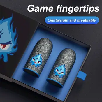 1 Пара игровых чехлов для пальцев с сенсорным экраном, которые можно стирать на ощупь
