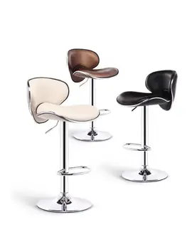 Барный стул с подъемником, передний барный стул, современный минималистичный барный стул, высокий табурет с высокой спинкой