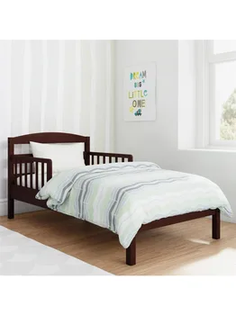 Деревянная кроватка для малышей Baby Relax Jackson Kids с защитными перилами, Espresso