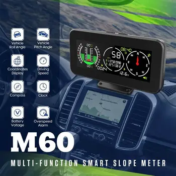 Автомобильный Инклинометр Цифровой Измеритель Скорости Наклона M50 GPS Спидометр Компас Для Внедорожных Аксессуаров 4x4 Бортовой Компьютер V0K7