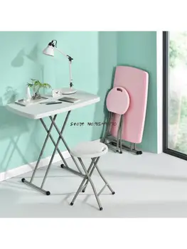 Компьютерный стол Fangjie, складной стол, обеденный стол для маленькой квартиры, ленивая кровать для детей-студентов с переносным подъемным столом на открытом воздухе