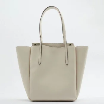 Новые сумки через плечо для женщин, сумка из искусственной кожи, женская однотонная сумка с верхней ручкой, роскошная сумка-клатч для покупок большой емкости