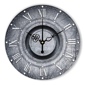 Антикварные Настенные часы для домашнего декора Гарантия 3 года Замороженные Ретро Большие Декоративные настенные часы с римскими цифрами Подарок