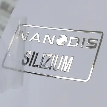 Наклейки с 3D металлическим логотипом, изготовленные на заказ никелевые наклейки, персонализированные этикетки 