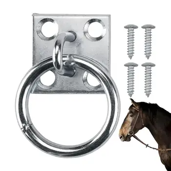 Кольца для привязи лошадей Крючки для привязи лошадей Морозостойкие крючки для привязи лошадей Поверхности с железным покрытием Для стен Доски Стопки Ведра Сетка для сена