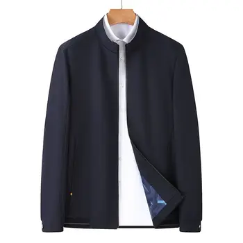 Мужская осенне-весенняя куртка, мужское однотонное пальто, повседневные куртки-бомберы, Уличная одежда 2023, Мужская ветровка, одежда в британском стиле H05