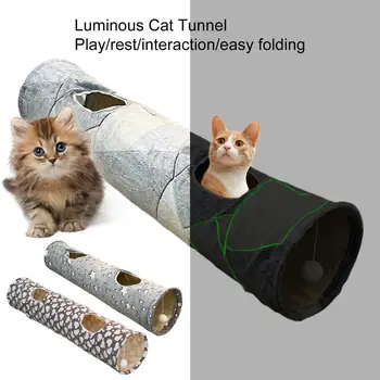 Интересная игрушка-туннель для кошек, избавляющая от скуки, устойчивая к царапинам Легкая подставка для кошачьих каналов