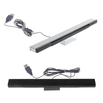 Проводная сенсорная панель для замены сенсорной панели инфракрасного излучения для игровой консоли Wii серебристого цвета на серый/черный