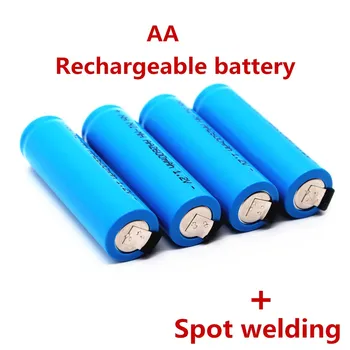 Оригинальная аккумуляторная батарея типа АА 1,2 В 2600 мАч AA NiMH с припоем для игрушек-электробритв и зубных щеток 