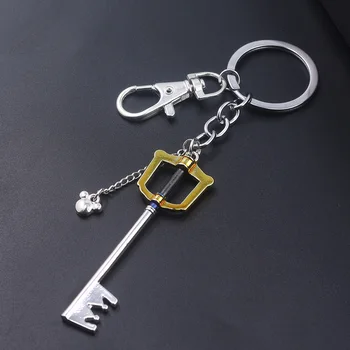 Игра Kingdom Hearts Sora Брелок Для Ключей Keyblade Модель Оружия Съемный Металлический Брелок Для Ключей Мужчины Автомобиль Женская Сумка Аксессуары Ювелирные Изделия