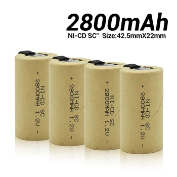 Качественный аккумулятор SC 2800mah 1.2v NI-CD аккумуляторные батареи для makita bosch B & D Hitachi metabo dewalt для электрической отвертки