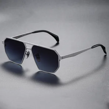 Оправа для очков 2023, новинка 50001, модные мужские солнцезащитные очки Polygon с зеркалом для вождения, поляризованные солнцезащитные очки