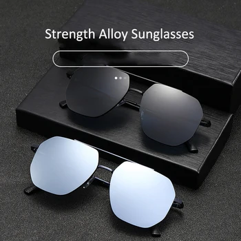 Солнцезащитные очки Aviator Classic класса люкс в винтажном стиле для мужчин, модный бренд ретро-оттенков прямоугольной формы, популярные очки для улицы