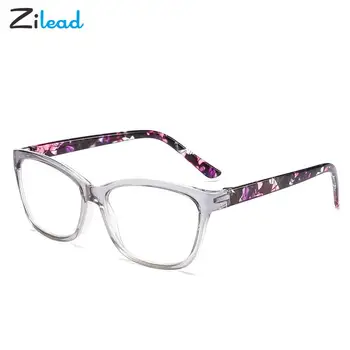 Zilead Очки Для Чтения Женские Прозрачные С Принтом HD Очки для Пресбиопии Модные Очки для Чтения для женщин +1+1.5+2+2.5+3+3.5+4