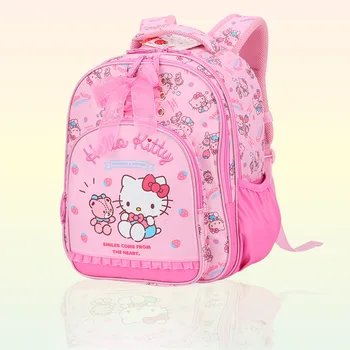 Школьная сумка для ученицы начальной школы Hello Kitty Sanrio 1-4 класс, ультралегкий рюкзак, детский милый рюкзак, легкий
