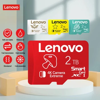 Lenovo 2TB A2 U3 Micro TF SD-Карта 1TB 512GB 256GB SD/TF Флэш-Карта Памяти V30 High Speed cartao de memoria Для nintendo switch