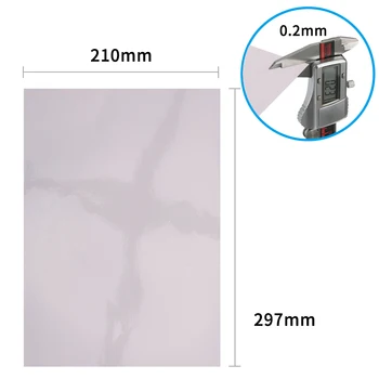 Наклейка из самоклеящихся листов глянцевой водонепроницаемой фотобумаги PP формата A4/A3