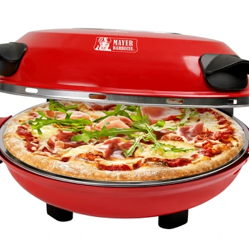Профессиональная электрическая пиццайя на столешнице мощностью 1200 Вт, каменная уличная печь для пиццы на дровах для дома