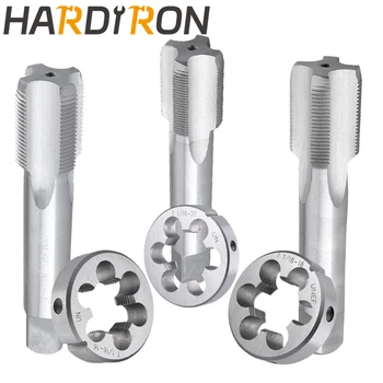 Hardiron 1-1/16-16 1-1/16-18 1-1/16-20 Набор метчиков и штампов для правой руки, метчики с резьбой HSS и круглые штампы