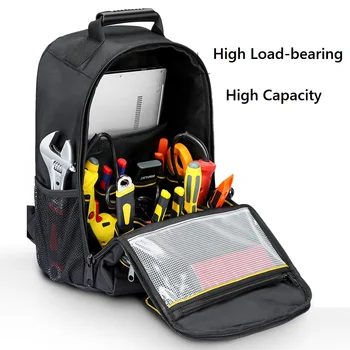 Брезентовый мужской чемодан на плечо для ремонта, портативная многофункциональная прочная сумка для обслуживания, Держатель для электрики, Рюкзак для инструментов