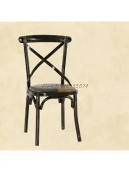 Скандинавский Французский Ретро-стул с вилкой на спинке, обеденный стул, имитирующий спинку из массива дерева в стиле Кантри, Бар, ресторан, Простой Американский