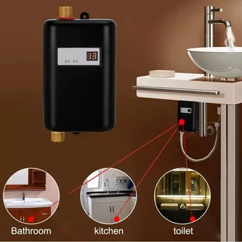 Набор аксессуаров для ванны мини-электрический водонагреватель 3800 Вт 220 В на открытом воздухе кемпинг караван мгновенная душевая система Аксессуары для кухни и ванной комнаты