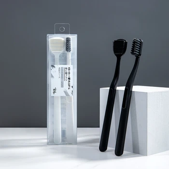 Зубная щетка с мягкой щетиной, набор щеток для покрытия языка, противоскользящая ручка со спиральной щетиной, зубная щетка для чистки и защиты десен.