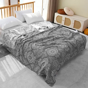 Хлопчатобумажное Марлевое одеяло, Этническое полотенце для дивана, Покрывало для постельного белья, кондиционер, простыни, Покрывало для дивана, пледы