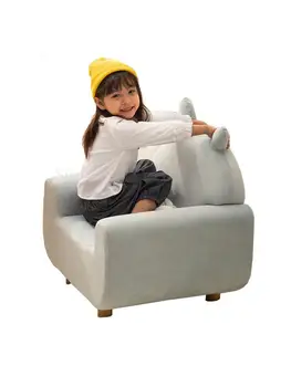 Детское диванное сиденье с мультяшной девочкой принцессой, милым маленьким сетчатым красным татами, детское диванное кресло
