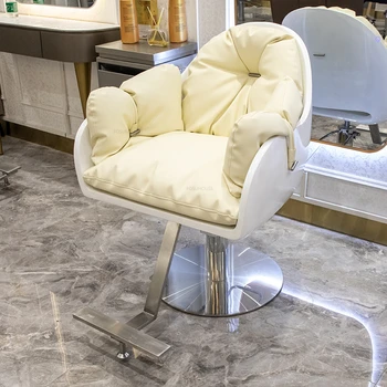 Японские парикмахерские кресла из стекловолокна Простая салонная мебель для салона красоты Профессиональное кресло Подъемное вращающееся парикмахерское кресло