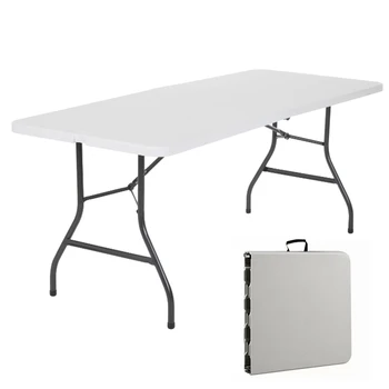 Cosco 6-футовый белый портативный складной стол для пикника в саду Cosco